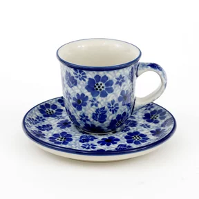 Filiżanka i spodek espresso B10 0,06l <br> 1443X Ważka w kwiatach